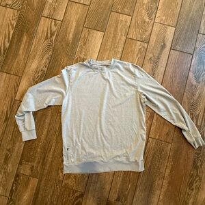 Vuori Light Gray Ponto Performance Crew